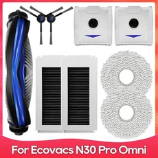 호환 에코백스 Debot N30 Omni / Pro 호환 교체 부품 액세서리 메인 사이드 브러시 헤파 필터 먼지 봉투, 06 Set M