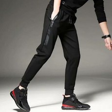 밴딩팬츠 남성바지 청 남자바지 남성 스트릿 남자