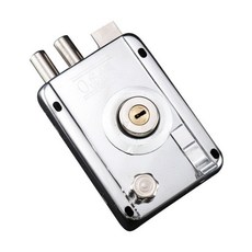 OUMILAN 不銹鋼三段鎖 大門鎖, 1個, A左開帶殼帶邊, 如圖