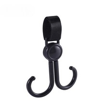 유모차 다용도 가방 보관 걸이 유모차 악세사리 편리한 걸이 자전거 스트랩 가방용, 블랙, 1개