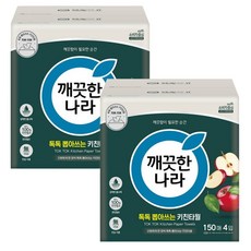 깨끗한나라 뽑아쓰는 키친타올 톡톡 150매 8개(4입x2팩), 8개