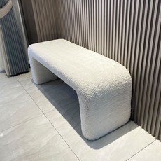 양모 베드벤치 의자 침실 스툴 벤치 현관의자 거실 침대 신발장 매장, A. 60x40x45 체크판