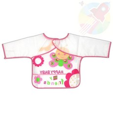 GR 아동앞치마 팔1 분홍 유아미술앞치마 유아앞치마