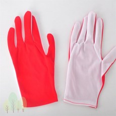 파스텔숲길 색깔장갑 응원장갑 양면, 레드화이트