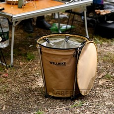 캠핑 접이식 쓰레기통 바스켓 모비박스 제인아츠 카모 휴대용 바구니 세탁물 카키, 03.육군 녹색