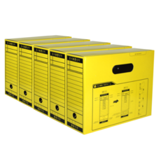 인터탑 종이 문서보관상자(20개팩) 서류보관함 화일박스 A4, 1세트, 종이 문서보관상자 노랑(20개입)