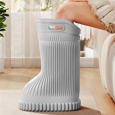 콜콜러브 부츠형 족욕통 종아리까지 케어 보온 마사지, 그레이