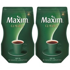 맥심 밤에도 편안한 디카페인 인스턴트커피 리필용 170g 2개, 2개입, 1세트