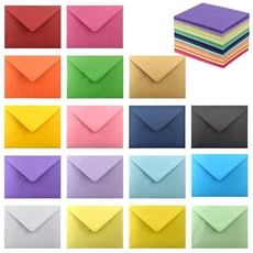 VANRA 초대장용 A2 봉투 170팩 셀프 씰 다채로운 봉투 벌크 10.8 x 14.4cm(4.25 x 5.5인치) 인사말 카드 V 플랩 청첩장 사진 졸업용(17가지, VANRA 초대장용 A2 봉투 170팩, 셀프 씰 다채