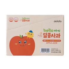 [아올다] 헬로아이 착즙 아기 사과주스, 100ml, 30개