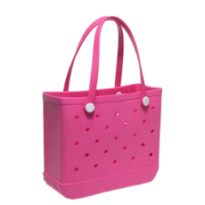 실리콘 목욕바구니 젤리백 아쿠아가방 수영가방, 핑크