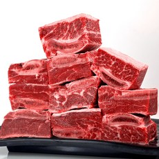수입산 부드러운 송아지 일반갈비 어린 소갈비 3-5cm절단 갈비찜 갈비탕용 1kg+1kg 총 2kg, 1개