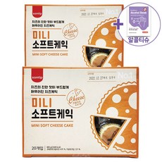 코스트코 삼립 미니 소프트치즈케익 40G X 20개 X 2박스 + 더메이런알콜티슈, 800g, 2개