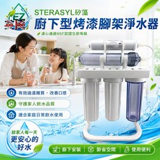 EZ居家生活館 英國丹頓5道式淨水器 廚下淨水器 採用通過NSF認證濾心 烤漆腳架, 1個