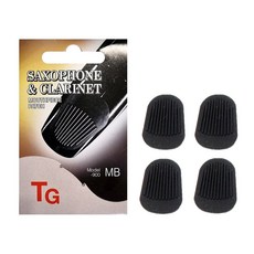 특허 TG국산 색소폰 마우스피스 패치 4매입 마우스패치 알토테너용 줄무늬형 1세트(MB), 블랙, 1세트