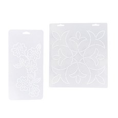 GHSHOP 2pcs Plasitc 퀼트 템플릿 스텐실 자수 패치 워크 바느질을위한, 플라스틱, 설명, 2개