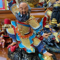 京綸 1尺3 玄天上帝 上帝公 帝爺公 真武大帝 神像，精緻雕刻，鎮宅避邪，祈福納祥, 1個