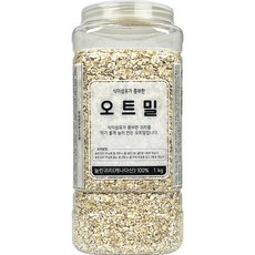 월드그린 오트밀 눌린귀리, 1kg, 1개