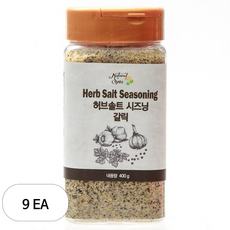 내츄럴스파이스 허브솔트시즈닝 갈릭, 400g, 9개