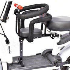 전기자전거보조안장 전기자전거 쿠션 등받이 시트 자전거 보조의자 보조 보조안장 안장 어린이, 308 팔걸이+하프네트+울타리+등받이, 1개