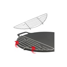 Neutral Zenith 멀티그리들 스테인레스 바베큐그릴 눌어붙음 방지 철판클립 캠핑 바베큐 아웃도어 L사이즈 37cm, 1개
