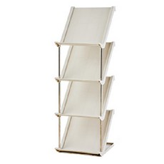 斜口牆角組裝鞋架 鞋架 鞋櫃 簡易鞋架 拖鞋架 門後鞋架 簡易鞋櫃 拖鞋收納架 組合鞋櫃 組合鞋架, 斜口牆角組裝鞋架 米色 (4層), 1個