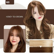 독일 기술 1/1+1 쇼핀 헤어 컬러링 샴푸 컬러 샴푸 새치 염색 샴푸 암모니아없는 염색약 편한 염색약 사은품 랜덤 증정, 1개, 허니 티 브라운