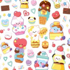 랄라온 BT21 스티커 스위티 사진꾸미기스티커, 코야