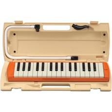 야마하 피아니카 건반 32키 멜로디카 멜로디언 유치원 초등학교 하드케이스 포함 P-32E, 1개, 오렌지