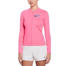 ㅇ매장정품ㅇ 나이키스윔 (NEW) 여성 시그니처 스우시 풀 집업 롱 슬리브 하이드로가드 NESSF325-678 125486