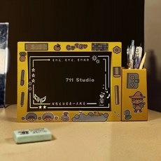 創意塗鴉可擦寫字發光板 小夜燈勵志畢業禮品留言記事板 發光可擦記事本 台灣出貨, 選擇困難戶【隨機發優惠】,USB插電筆筒普通包裝【送賀卡貼紙】