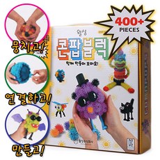 월성 콘팝블럭_400피스 만들기 대용량 조립블록 창의력교구 유아 어린이 블록세트, 본상품선택, 1개
