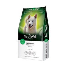 뉴트리웰 진도골드 중대형 견성견용 애견사료 10kg, 1개