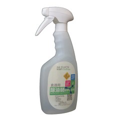 Mr.EatOil 特強凝膠除油劑，專為廚房瓦斯爐與抽油煙機重油垢設計，超強滲透配方與高效附著力，清潔更徹底, 1個, 600cc噴瓶裝, 600cc