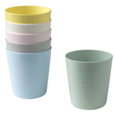 [이케아 정품] 어린이 유아용컵 물컵 세트 KALAS 칼라스, 12개