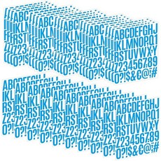 [ 1126929 ] 레터 스티커 30장 1500개 대형 알파벳 5.1cm(2인치) 비닐 자체 접착 물병 컵 우편함 번호 주소 공예 스크랩북 게시판 장식 (연한 파랑), 라이트 블루