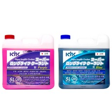 KYK 長效型有機酸水箱精5L(紫/青) LLC50%免稀釋 OAT配方 消泡散熱 防鏽抗凍, 1個, LLC50% 青
