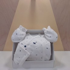 ❲백화점출고❳ 블루독베이비 신생아 배냇 저고리 NY)BI배내저고리 손싸개 선물세트(45A70-000-0545A70-008-12) 임신 출산 선물