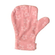 안전하고 편안한 쓰다듬기 먹이주기 청소를 위한 햄스터 손잡이 장갑, 분홍색 별, 1개