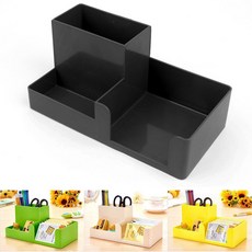 3칸 명함 정리함 사각형 트레이 색상랜덤 겸 펜꽂이 48811pc 1(ea)