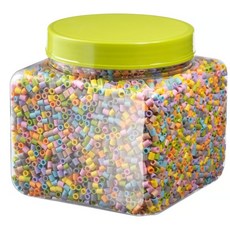 이케아 컬러비즈 구슬 혼합색상 600g 퓌슬라, 파스텔컬러