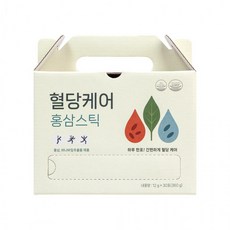 식후 혈당 케어 홍삼 스틱 12g x 30포 국내산 6년근 발효 액 진웰스 선물세트 관리, 360g, 1개