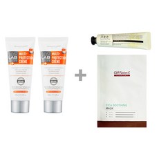 [이노스킨랩]이노스킨랩 멀티프로텍션 선크림60ml (2개)+핸드크림+셀퓨전씨수딩마크+샘플 3장, 2개, 60ml