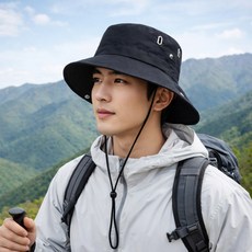 다로엘 남녀공용 자외선차단 등산모자 아웃도어 캠핑 낚시 대두, 스톤블랙