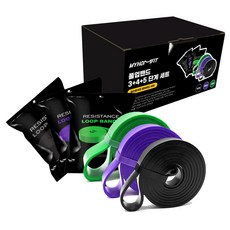 마이홈피트 파워 풀업 턱걸이 밴드 4단계 5단계 세트, 3+4단계 세트, 1개