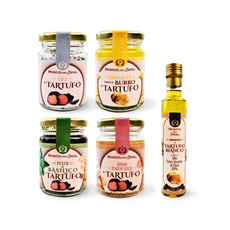 Natura 트러플 미식 5종 세트(트러플 오일 소금 버터 바질페스토 갈릭소스), 1세트, 590ml