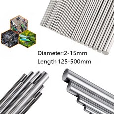 스텐환봉 스텐레스봉 304 스테인리스 스틸 로드 2MM 3MM 4MM 5MM 6MM 8MM 10MM 선형 샤프트 원형 그라운드 바 125mm 200mm 250mm 330mm 500, [13] 330mm, [00] 14mm 1pcs, 1