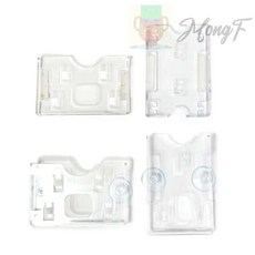 MongF 주차증케이스 차량주차증케이스, 압착고무형(가로), 투명, 제품1개