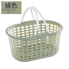 浴室手提洗澡籃子長方形帶提手收納筐宿舍浴室洗漱用品置物籃, 如圖