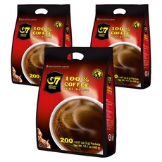 G7 Pure Black 原豆即溶咖啡, 2g, 200入, 3個